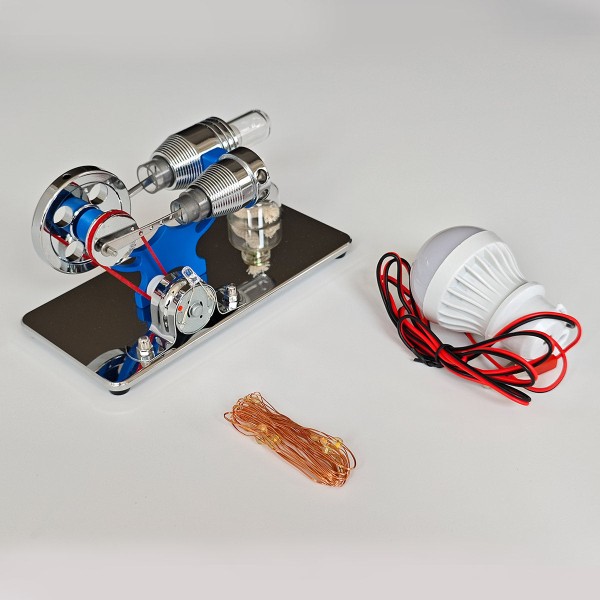ENJOMOR Gamma Stirling Generator with LED Set ENJOMOR Gamma Stirling Generator with LED Set