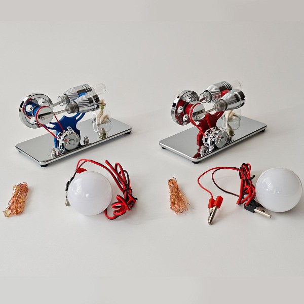 ENJOMOR Gamma Stirling Generator with LED Set ENJOMOR Gamma Stirling Generator with LED Set