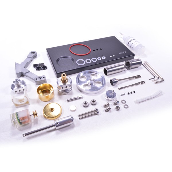Unassembled Stirling Generator Kit with 4 LEDs Unassembled Stirling Generator Kit with 4 LEDs