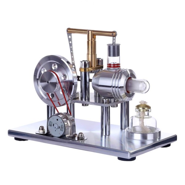 Hot-Air Stirling Engine Generator with Color LED Hot-Air Stirling Engine Generator with Color LED