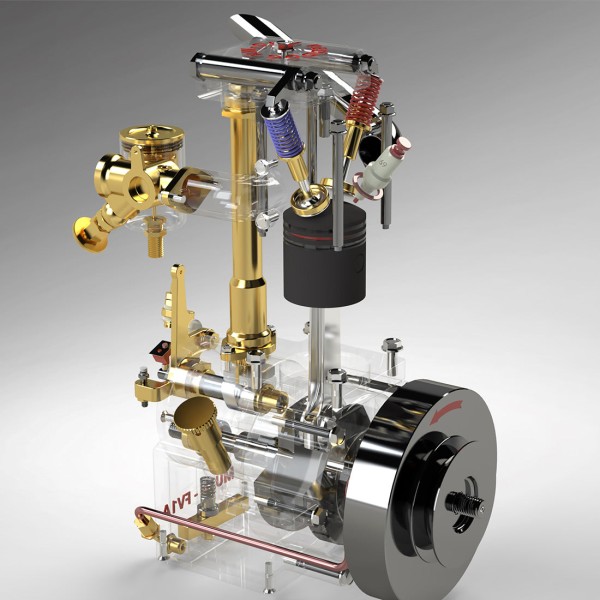 MUSA 10cc Whippet Flathead Gasoline Engine Model MUSA 10cc Whippet Flathead Gasoline Engine Model