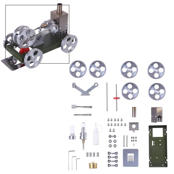Stirling Engine Car DIY Assembly Kit