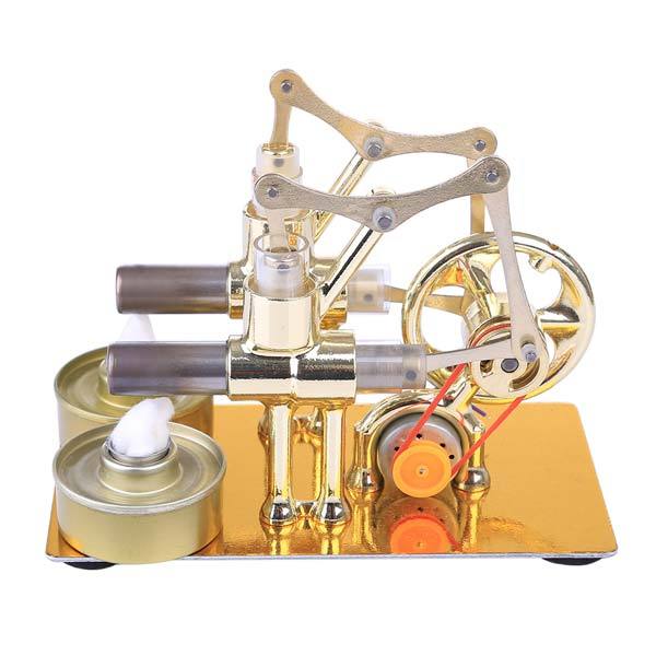 Twin-Cylinder Stirling Engine Generator with Bulb Twin-Cylinder Stirling Engine Generator with Bulb