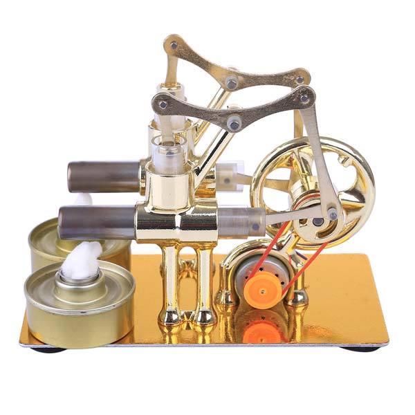Twin-Cylinder Stirling Engine Generator with Bulb Twin-Cylinder Stirling Engine Generator with Bulb