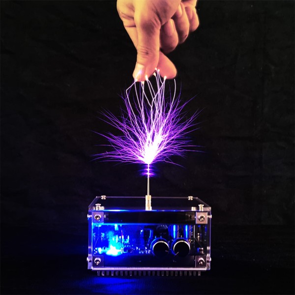 Vinyl-Record Bluetooth Tesla Coil Plasma Speaker