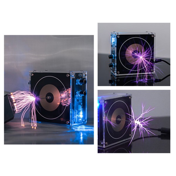 Vinyl-Record Bluetooth Tesla Coil Plasma Speaker