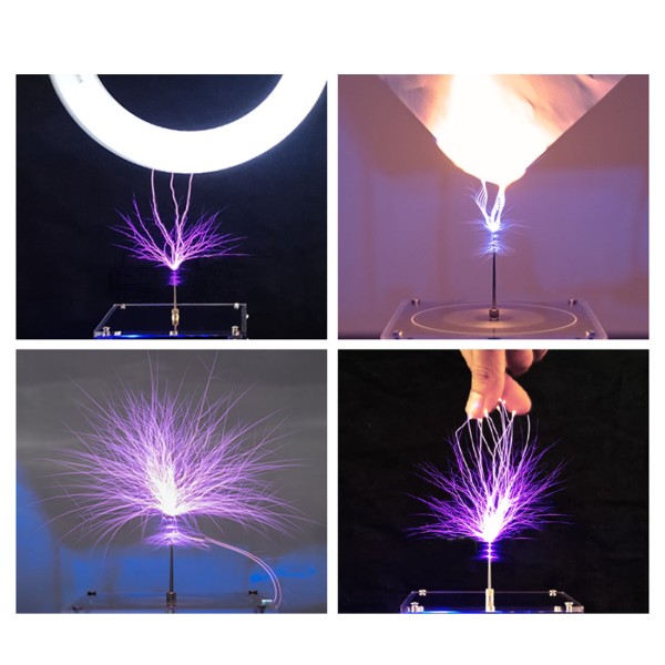 Vinyl-Record Bluetooth Tesla Coil Plasma Speaker