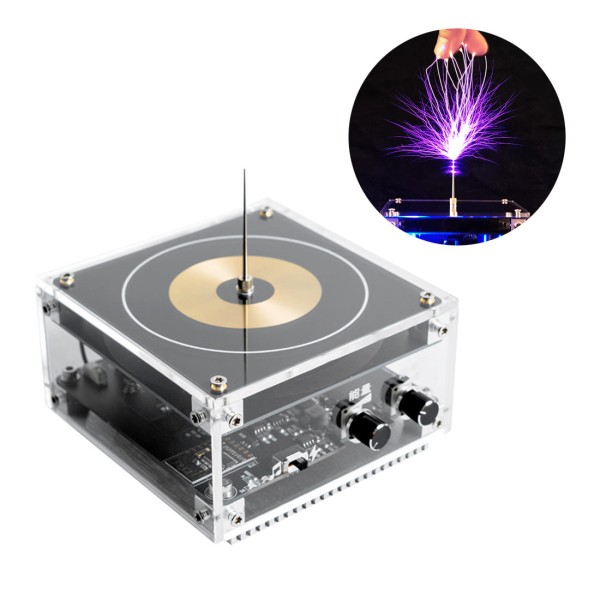 Vinyl-Record Bluetooth Tesla Coil Plasma Speaker