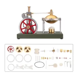 ENJOMOR Vertical Steam Engine with Spherical Boiler