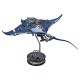 Mechanical Manta Ray 3D Metal Assembly Model with Lights