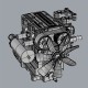 TOYAN FS-L200W 7cc Inline-Twin Engine Model TOYAN FS-L200W 7cc Inline-Twin Engine Model