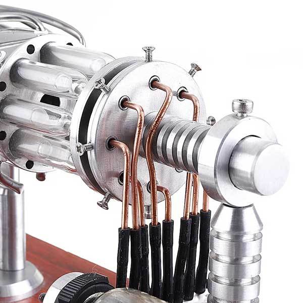 16-Cylinder Quartz-Tube Stirling Engine Model