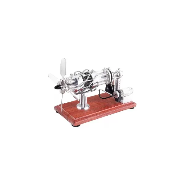 16-Cylinder Quartz-Tube Stirling Engine Model