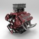 ENJOMOR GS-V8 Pro 78cc DOHC V8 Gasoline Engine
