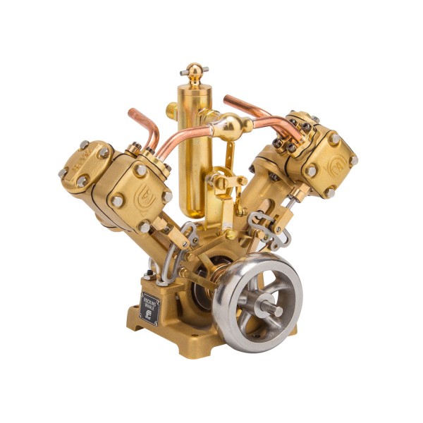RW-V2 Reversible V-Twin Marine Steam Engine