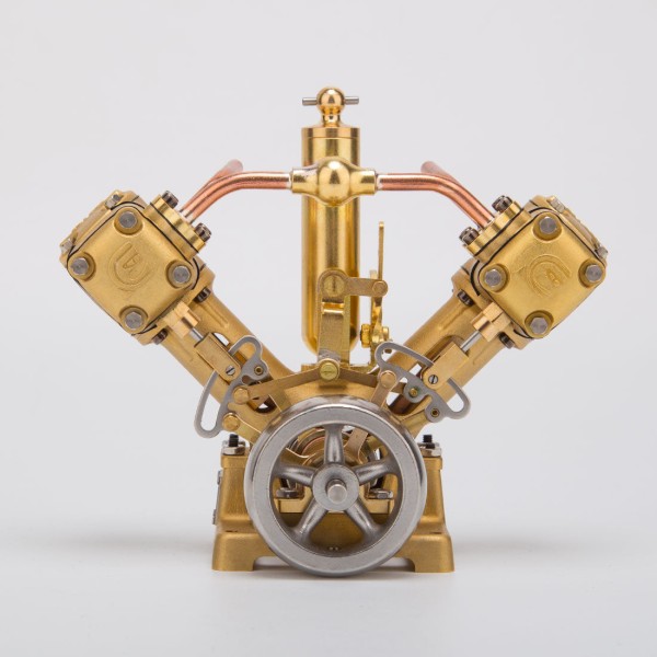 RW-V2 Reversible V-Twin Marine Steam Engine