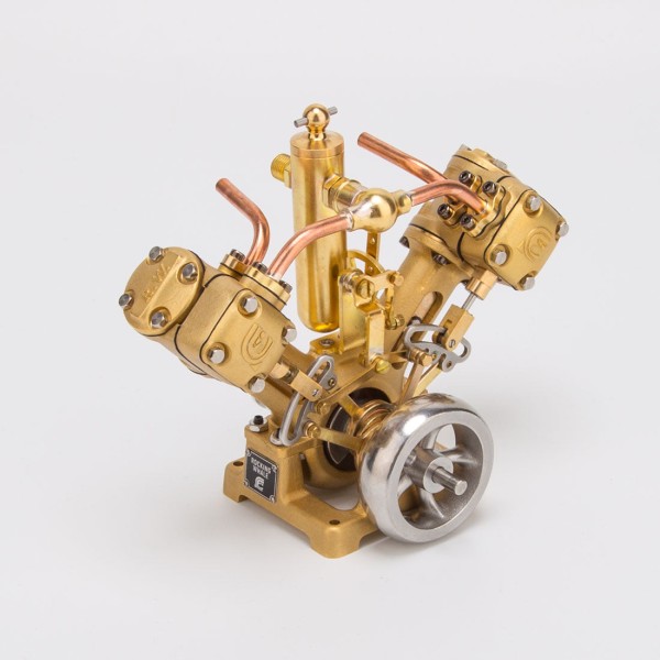RW-V2 Reversible V-Twin Marine Steam Engine