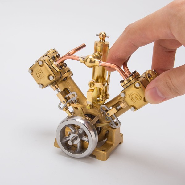 RW-V2 Reversible V-Twin Marine Steam Engine