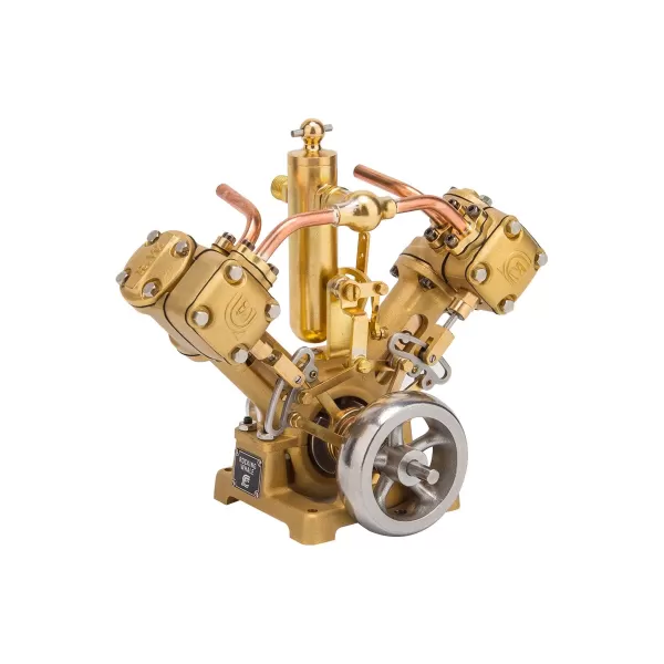 RW-V2 Reversible V-Twin Marine Steam Engine