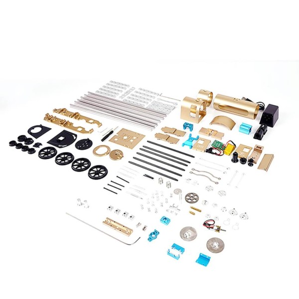 TECHING DM21 Metal Steam Locomotive Model Kit 387PCS