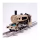 TECHING DM21 Metal Steam Locomotive Model Kit 387PCS