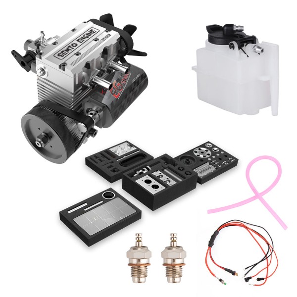 SEMTO ST-NF2 7cc Inline Twin-Cylinder Nitro Engine Model Kit