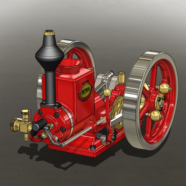 RETROL HM-01 7cc Antique Hit and Miss Engine Model RETROL HM-01 7cc Antique Hit and Miss Engine Model