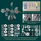 TECHING 1/6 Five-Cylinder Radial Engine Model Kit – 230+ Pieces TECHING 1/6 Five-Cylinder Radial Engine Model Kit – 230+ Pieces