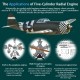 TECHING 1/6 Five-Cylinder Radial Engine Model Kit – 230+ Pieces TECHING 1/6 Five-Cylinder Radial Engine Model Kit – 230+ Pieces