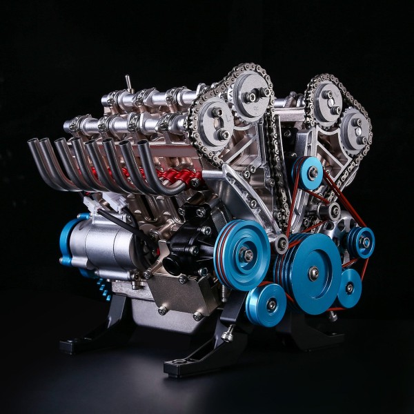 TECHING 1:3 Full-Metal V8 Engine Model Kit 500+PCS