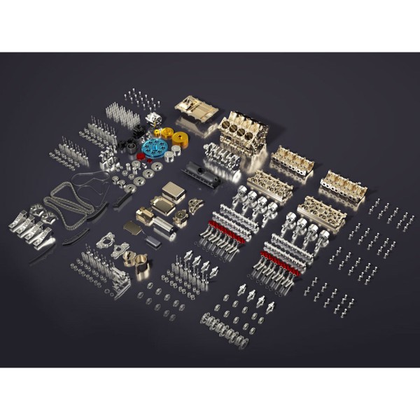 TECHING 1:3 Full-Metal V8 Engine Model Kit 500+PCS