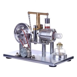 Hot-Air Stirling Electricity Generator with Colorful LED Hot-Air Stirling Electricity Generator with Colorful LED