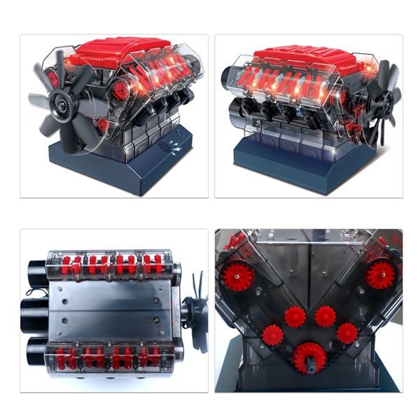 V8 STEM Working Engine Model Building Kit