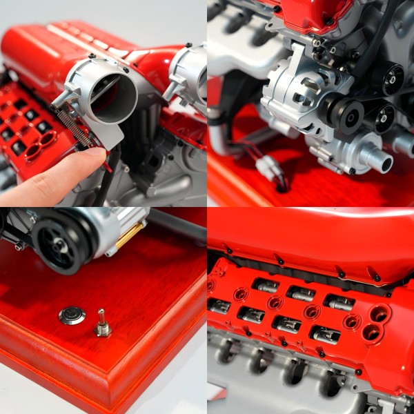 TECHING DM108 1:4 Supercar V12 Engine Model Kit 800+PCS TECHING DM108 1:4 Supercar V12 Engine Model Kit 800+PCS
