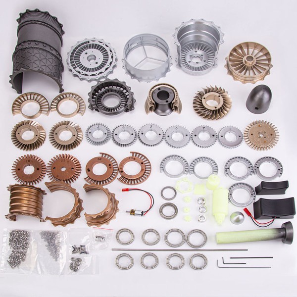 SKYMECH WS-15 1:20 Fighter Turbofan Engine Model Kit 150+PCS SKYMECH WS-15 1:20 Fighter Turbofan Engine Model Kit 150+PCS