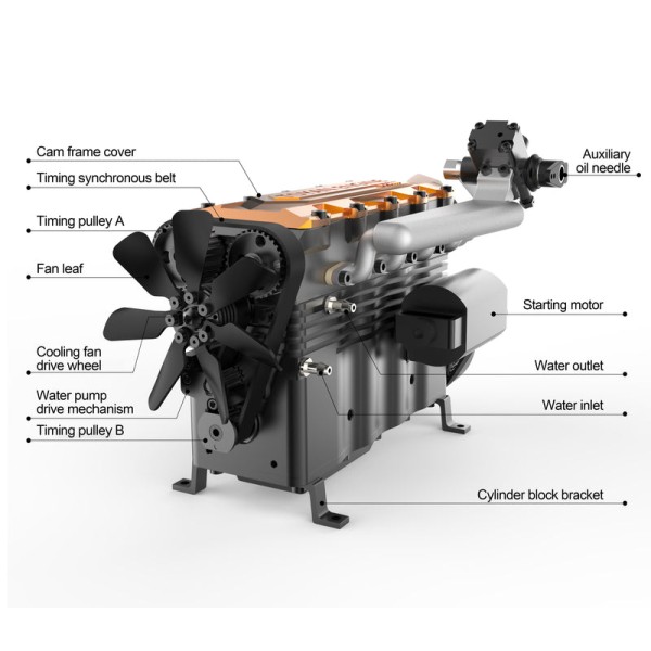 TOYAN FS-L400BGC 14CC Inline Four-Cylinder Gasoline Engine TOYAN FS-L400BGC 14CC Inline Four-Cylinder Gasoline Engine