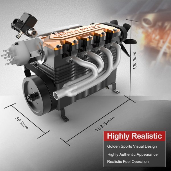 TOYAN FS-L400BGC 14CC Inline Four-Cylinder Gasoline Engine TOYAN FS-L400BGC 14CC Inline Four-Cylinder Gasoline Engine
