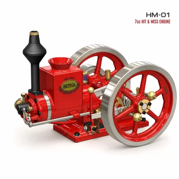RETROL HM-01 7cc Antique Hit and Miss Engine Model RETROL HM-01 7cc Antique Hit and Miss Engine Model