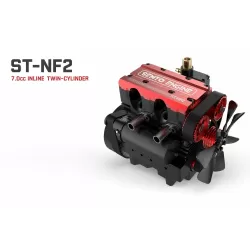 SEMTO ST-NF2 7cc Inline Twin-Cylinder Nitro Engine Model Kit