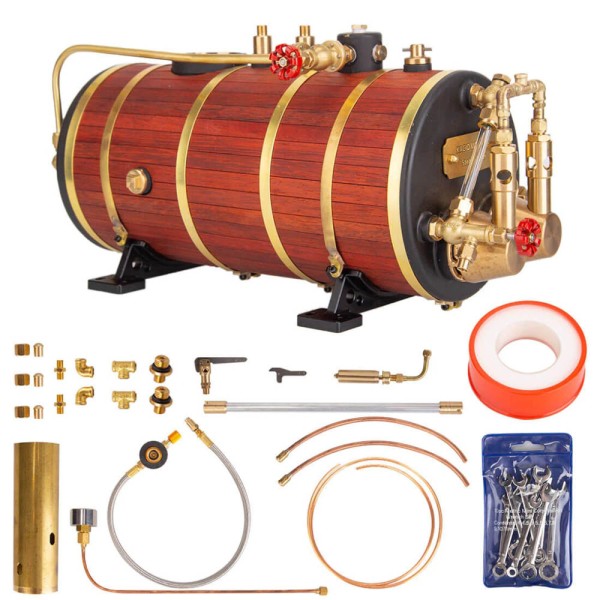 Steam Engine Horizontal Steam Boiler for Model Ship KACIO WS100XL 1000mL Steam Engine Horizontal Steam Boiler for Model Ship KACIO WS100XL 1000mL
