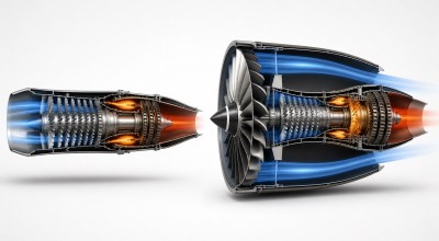 Turbofan vs Turbojet: Bypass Ratio, Efficiency, Noise and Cutaway Identification